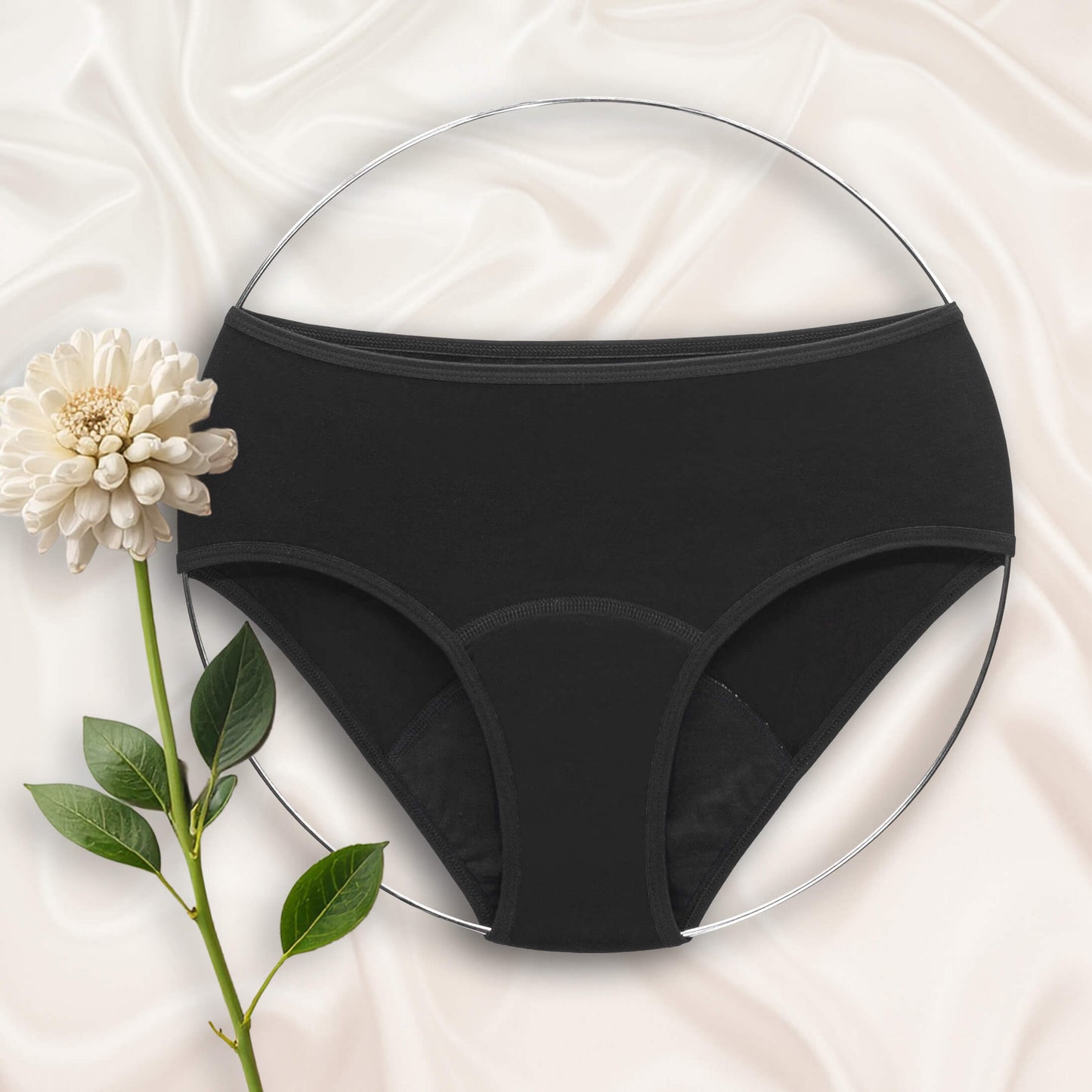 Menstruační kalhotky - Vysoké - merino - silná menstruace